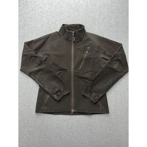 Ibex ClimaWool Softshell Jacket Womens S Brown Merino Wool Blend Full Zip Patina